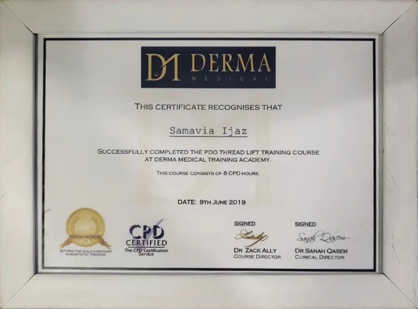 Dr. Samavia PDO Thread Lift Traning - Derma Medical