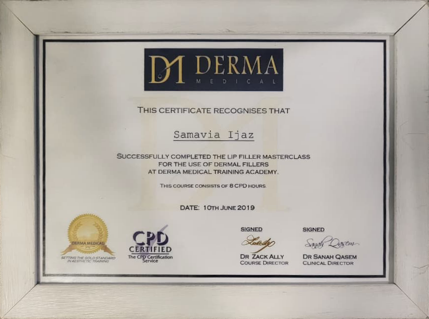 Dr. Samavia Dermal Fillers Master Class - Derma Medical